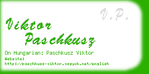 viktor paschkusz business card